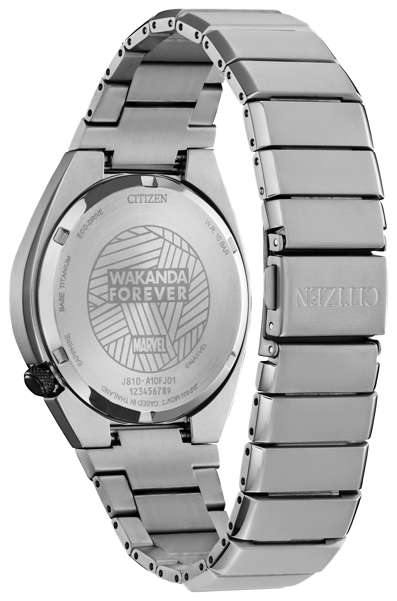 Black Panther Black Dial Super Titanium Bracelet AW1668-50W | CITIZEN